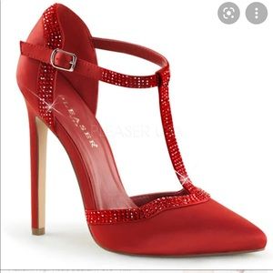 Red Pleaser heels